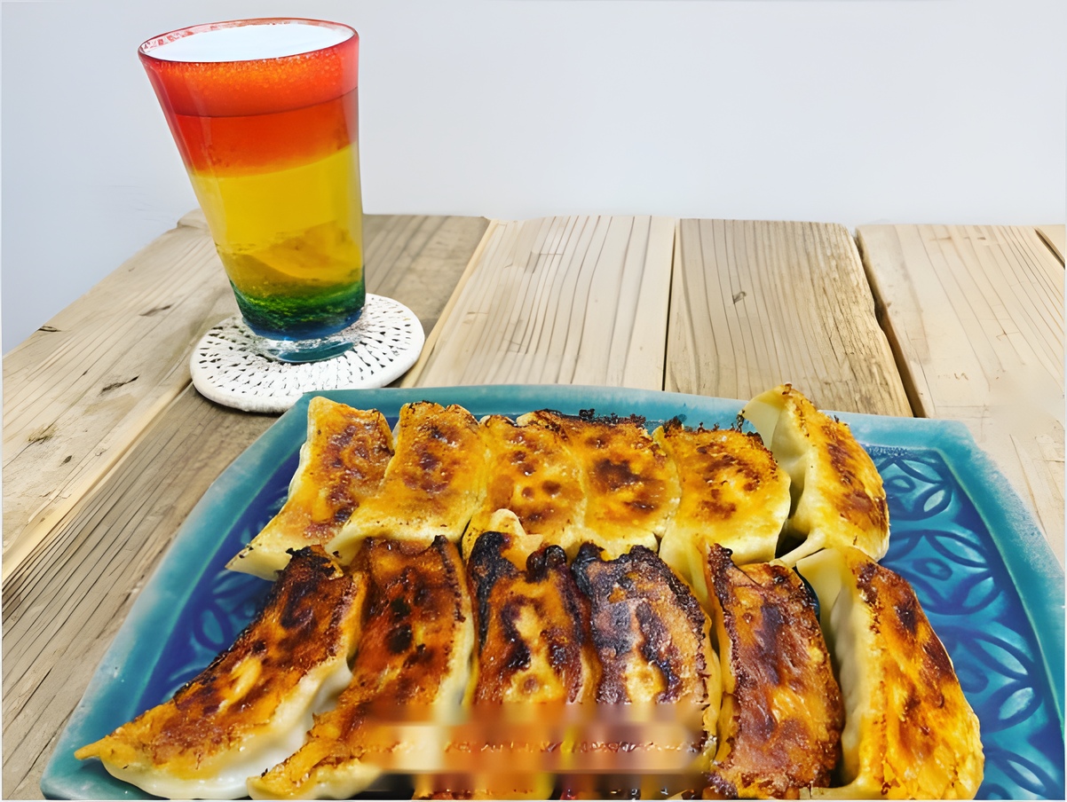 餃子 × 琉球グラス